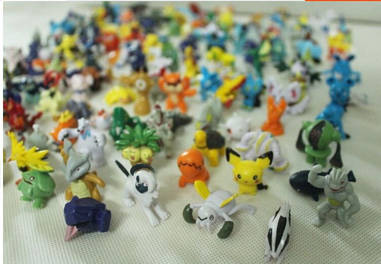 24pcs Wholesale Lots Mixed Pokemon Mini Pearl Figures Kids Children Toy Hot 