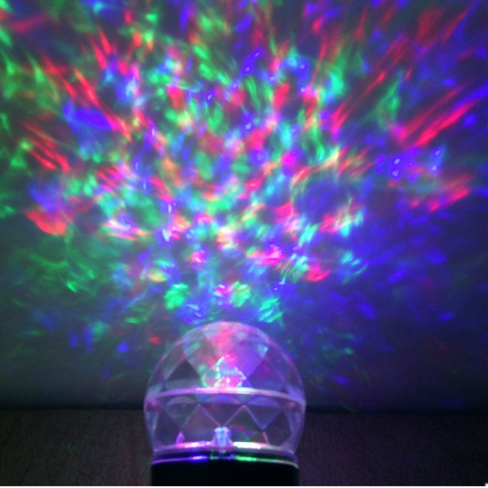 New Kaleidoscope Spotlight Rotating Led Projector Light Outdoor Crystal Ball Lights Waterproof Landscape Flame Lightings