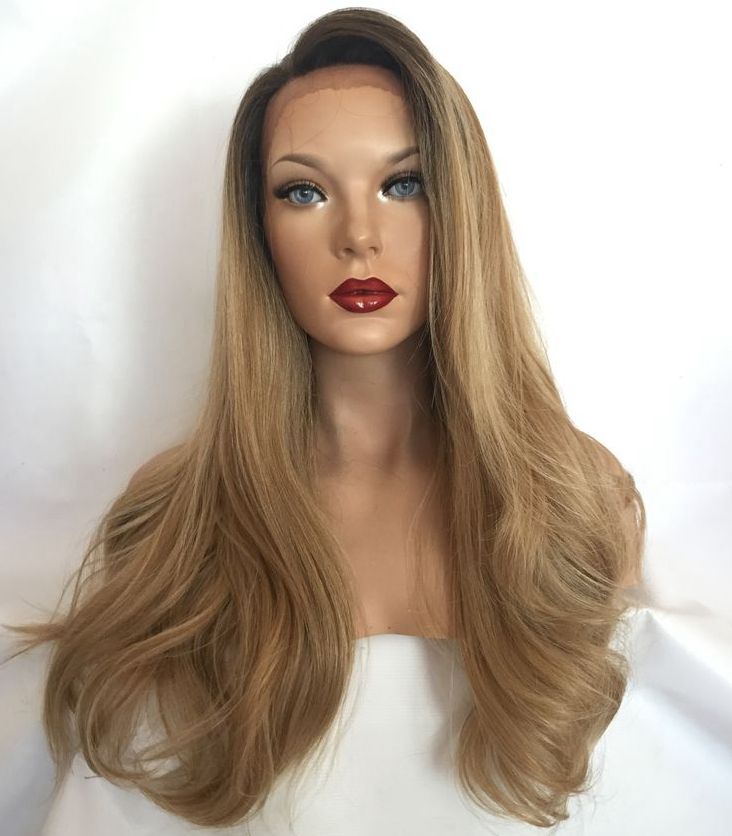 Mhazel Natural Straight Side Part Ombre 1b 27 Blonde 20inch