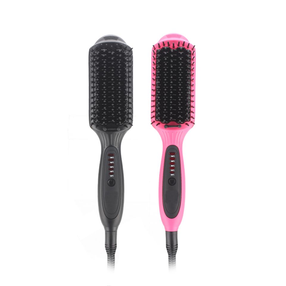 Electric Quick Heating Hair Straightener Brush Hair Styling Tool