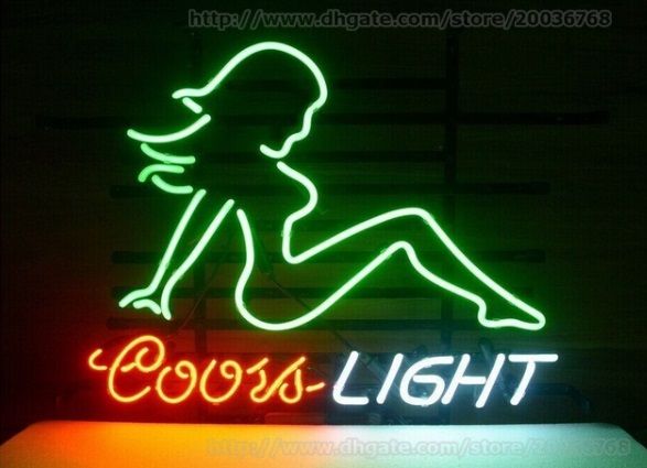 2019 Coors Light Mud Flap Girl Neon Sign Store Shop Car