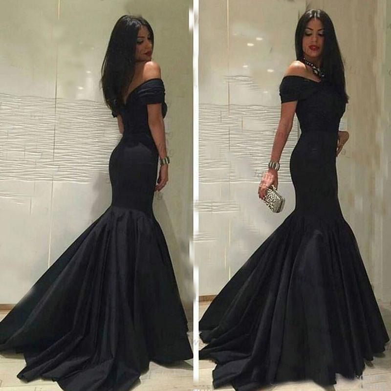 classic black evening dress