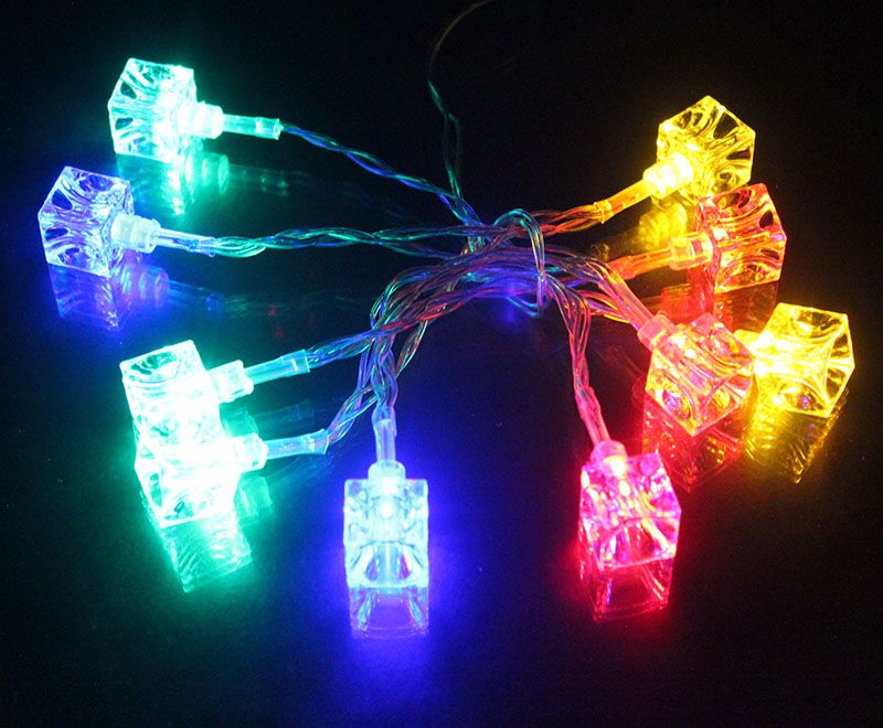 10leds Ice Cube Led Lights String Outdoor Lighting Battery 10leds Ice Cube Led Lights String Outdoor Lighting Battery Powered Fairy Festival Decorations Easter