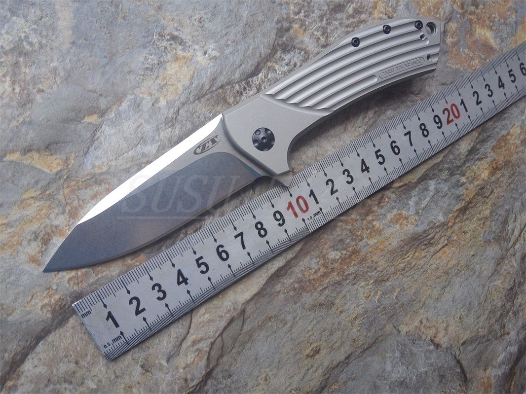ZT0801 Zero Tolerance Bearing System Floding Knife Stone Wash Elmax