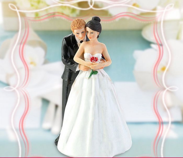Brunette Wedding Cake Toppers Brunette Wedding Cake Toppers