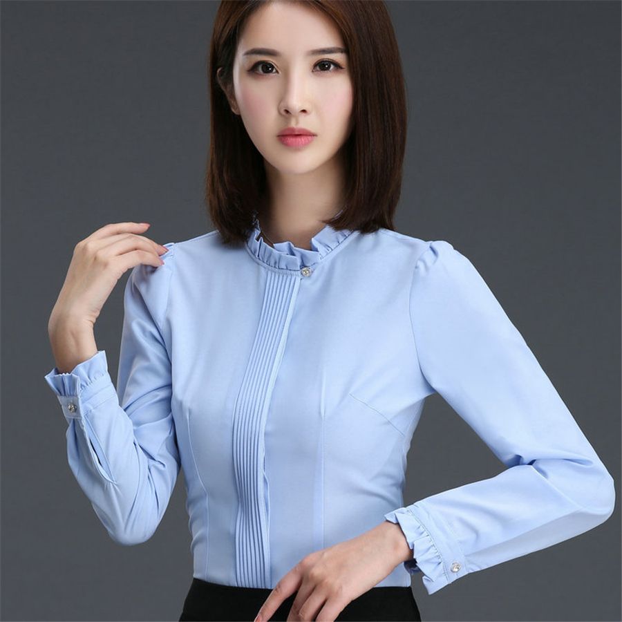 Dress blouses for ladies office wear clothes