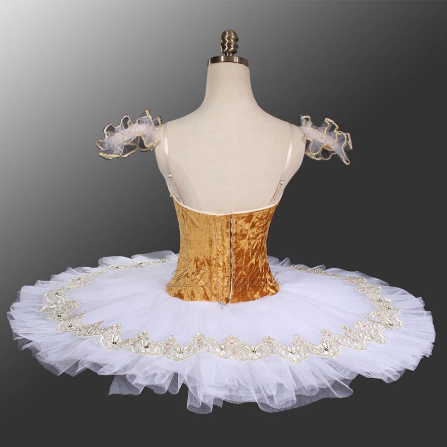 2021 White Gold Professional Ballet Tutu Customized LD0015 Adult ...