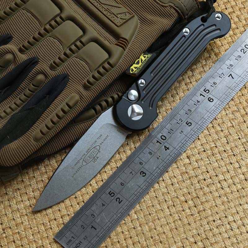 MT LUDT TOP Tactical Flipper Folding Knife D2 Blade 6061 T6 Aluminum