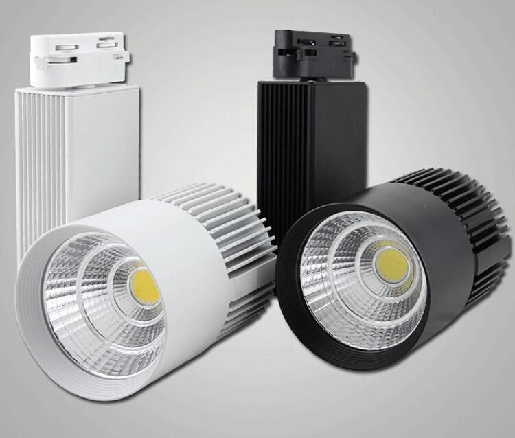New Design Retail 30w Ac110 240v Noverty Cob Led Track Light New Design Retail 30w Ac110 240v Noverty Cob Led Track Light Spot Wall Lamp Spotlight High Quality Best
