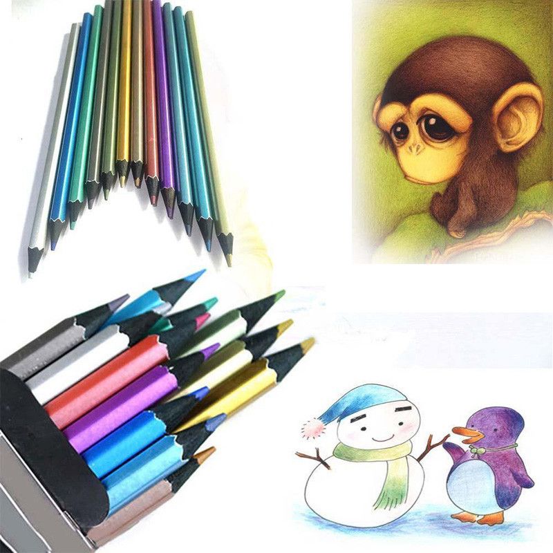 2019 Marco Raffine Fine Art Metallic Colored Pencil Non Toxic For ...