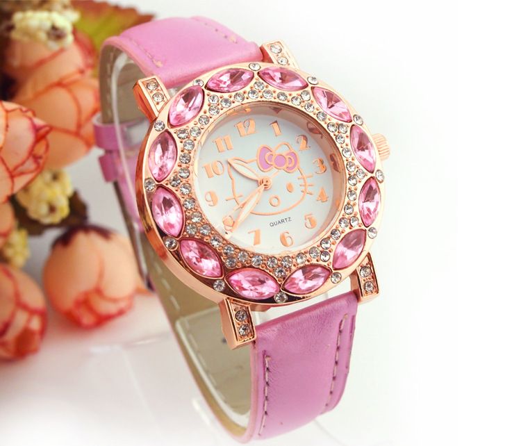 Wholesale Kt Cat Watch Girls Fashion Watches Factory Price Five Color ...