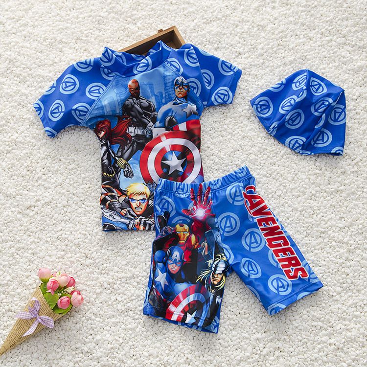 Compre 2016 Niños Traje De Baño Niño Gran Héroe Marvel's The Avengers