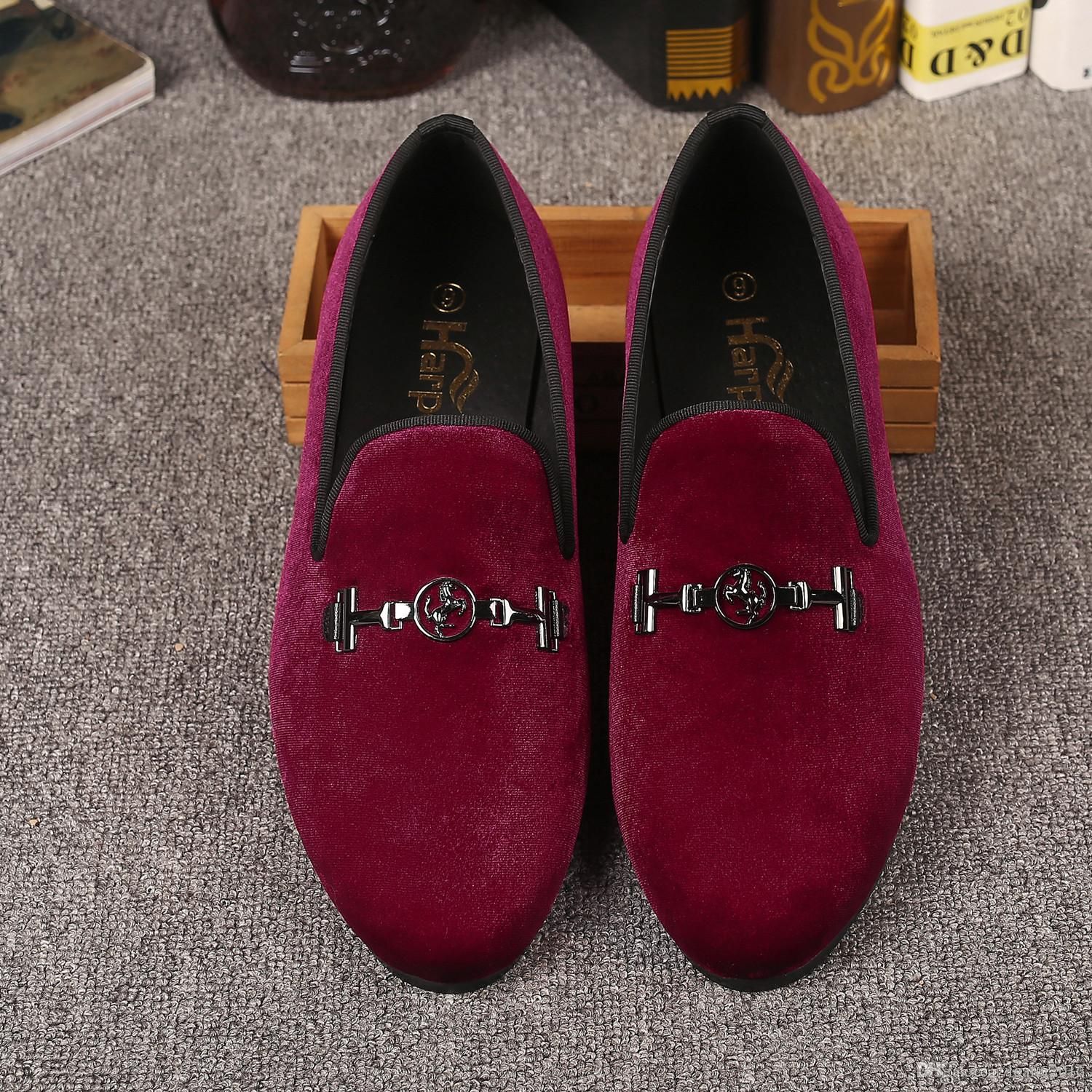 Harpelunde Horse Bit Mens Dress Shoes Buckle Strap Wedding Burgundy Velvet Slippers Red Bottom Free Drop Shipping Size 7 14 For Men Womens Harpelunde Horse Bit Mens Dress Shoes Buckle Strap Wedding Burgundy Velvet Slippers Red Bottom Free Drop Shipping Size 7 14 For Men Womens