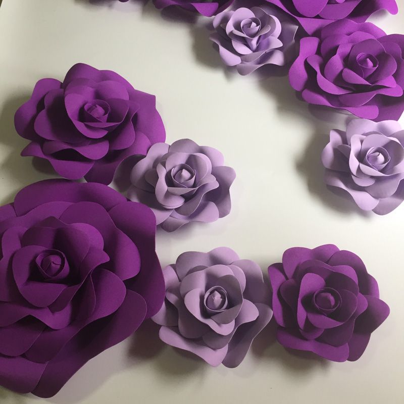 2019 Giant Foam Paper Flowers Mix Lilac Purple For 2019 Giant Foam Paper Flowers Mix Lilac Purple For