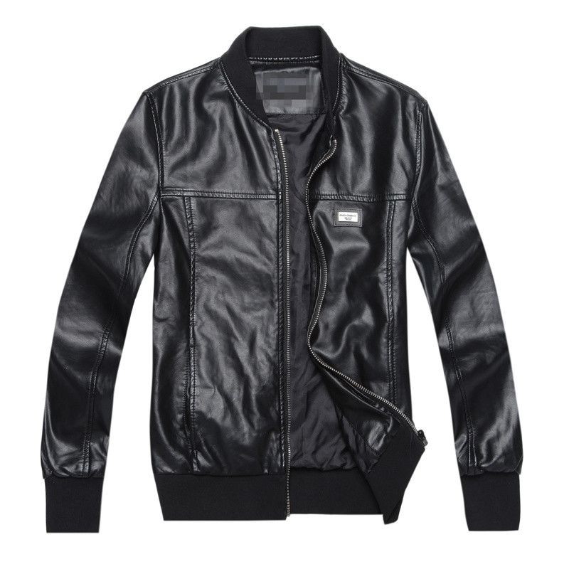 Whole Classic Leather Jacket Men S Motorcycle Whole Classic Leather Jacket Men S Motorcycle Outwear Zipper Up Black Navy Color M L In Coat Cool Coats For Guys From Maoku