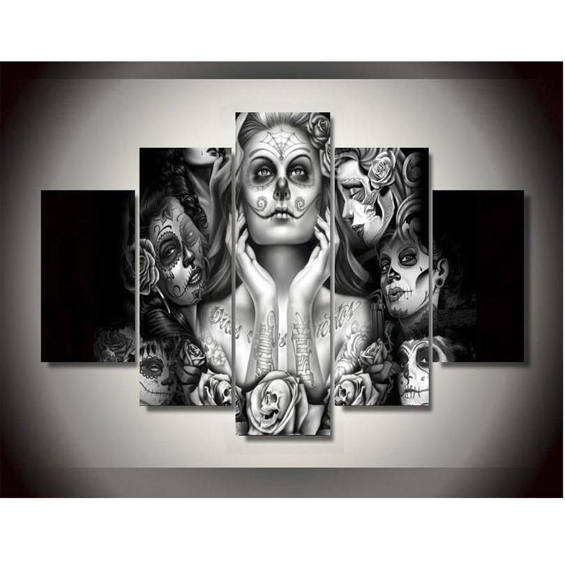 Day Of The Dead Wall Art 2017 canvas printings day of the dead face painting wall art Day Of The Dead Wall Art 2017 canvas printings day of the dead face painting wall art