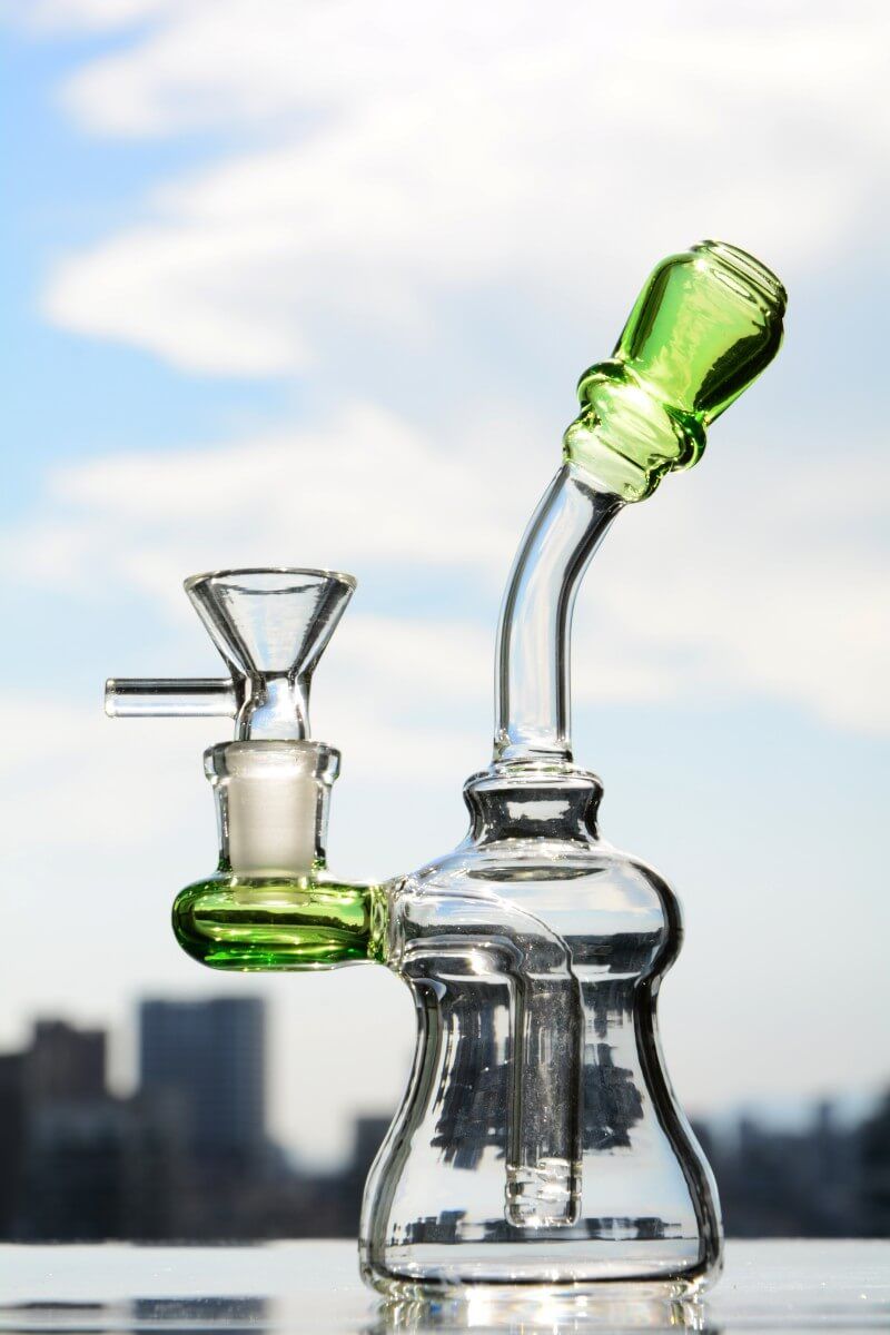 2019 Small Bongs Percolators Mini Glass Water Pipes Colored Cheap