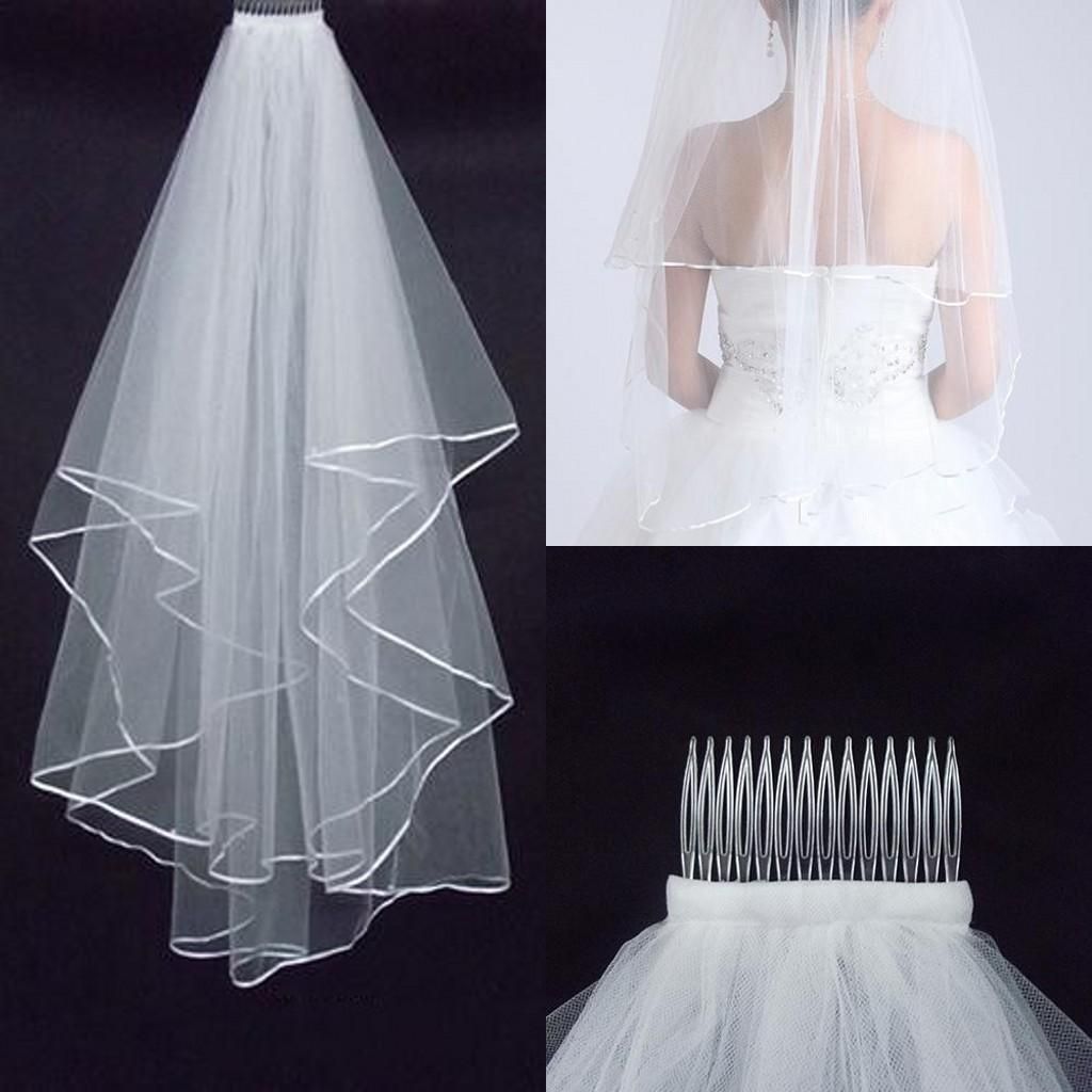 inexpensive ivory wedding veils