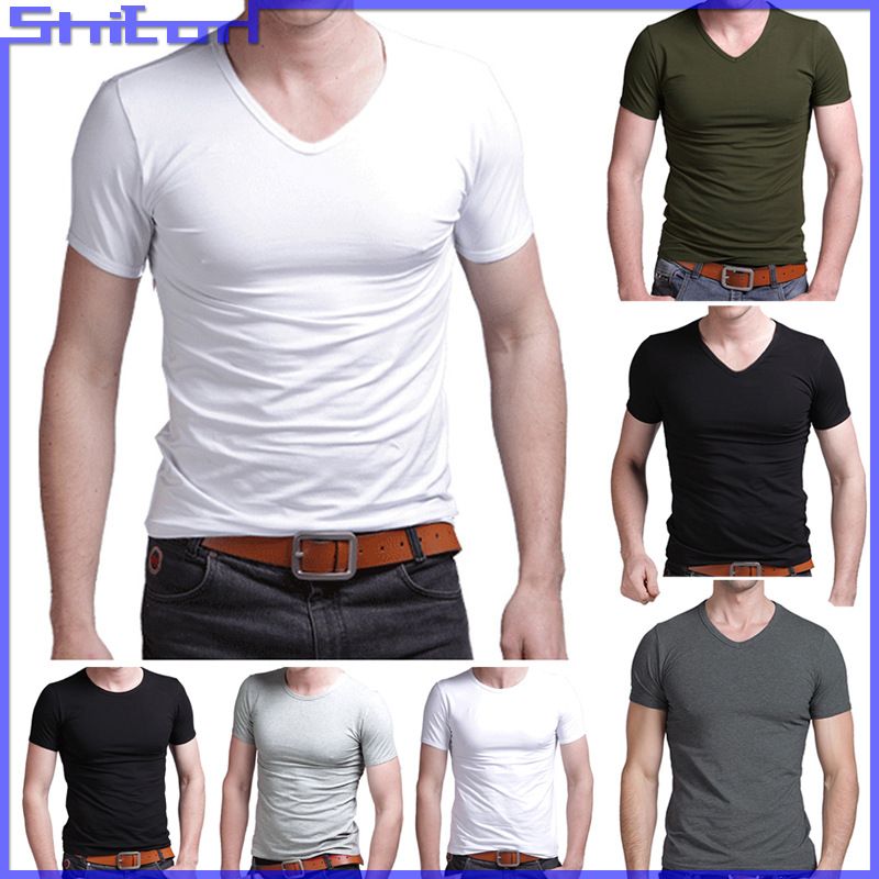 DIY Your Own Design Customize T Shirts O V Neck Short Sleeve Advert T ...