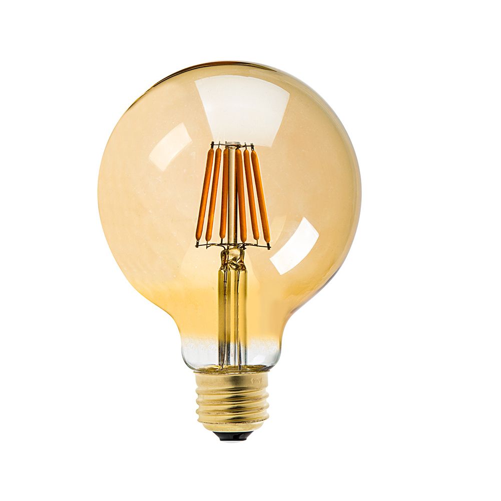 Vintage Led Filament Light Bulb 8w Golden Tint Edison G125 Globe Vintage Led Filament Light Bulb 8w Golden Tint Edison G125 Globe Style Supper Warm Decorative Household Lamp Dimmable G9 Candelabra From