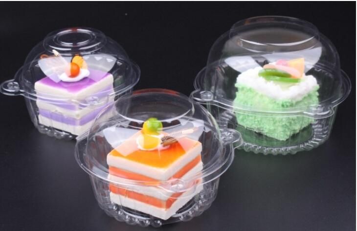 Compre Sombrero De Plástico Transparente Contenedor De Pastel De
