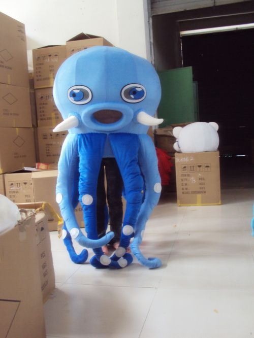 Aliexpress.com : Buy EMS FREE Adult Size Green Octopus Mascot ...