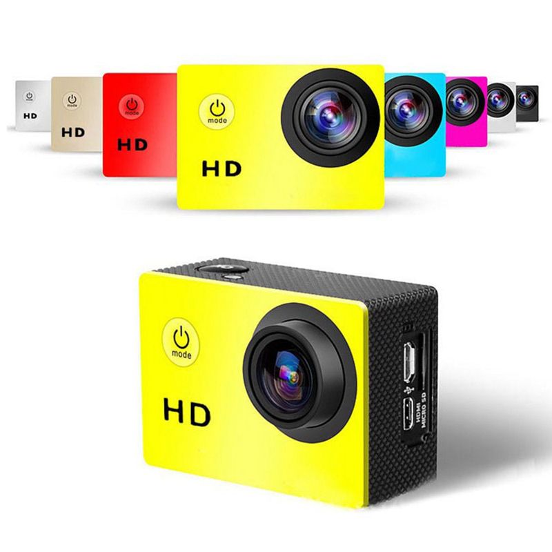 Mini Action Camera 720P HD 1.5 Inch LCD Helmet Cam Go Waterproof Camera