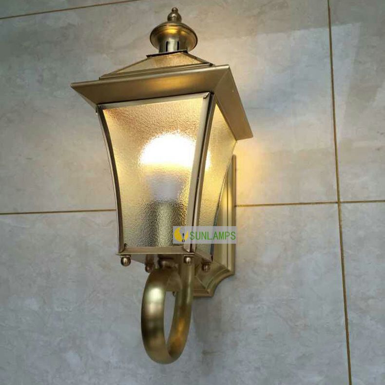 Modern Outdoor Retro Wall Lamp American Waterproof Balcony Lights Modern Outdoor Retro Wall Lamp American Waterproof Balcony Lights Full Copper Garden Light Energy Saving Led Lamps Indoor Lighting