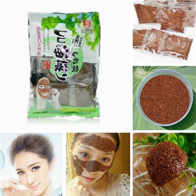 100% Pure Natural Seaweed Face Mask Granule Collagen Whitening Lifting ...