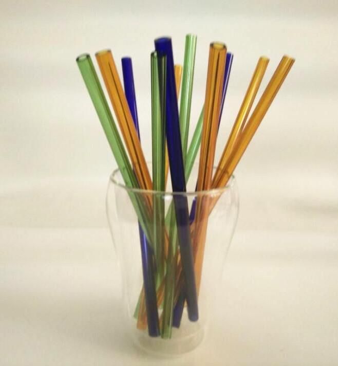 New alta borosilicato de vidro colorido acessórios para tubos de água cor tubo de vidro comprimento 20 cm de vidro bong
