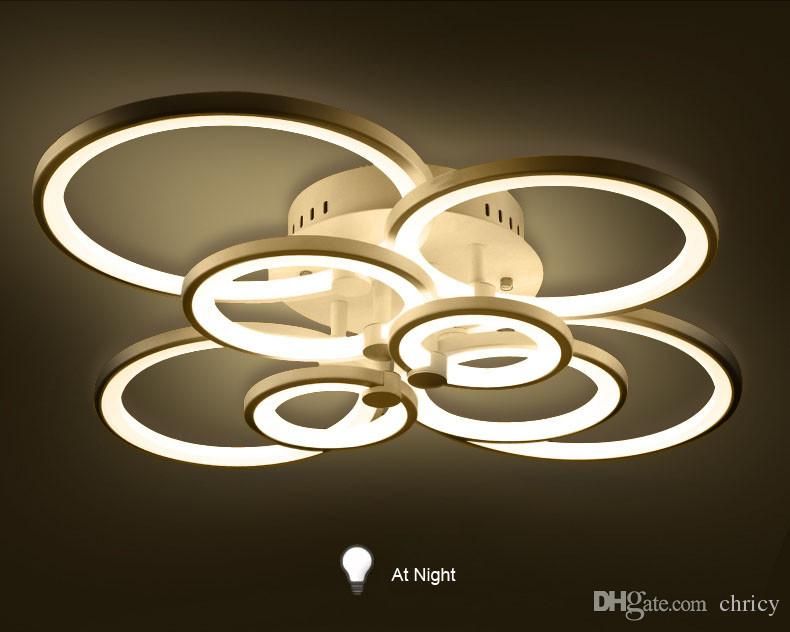 Plafoniere Moderne Led : Acquista plafoniere a led dimmerabili anelli