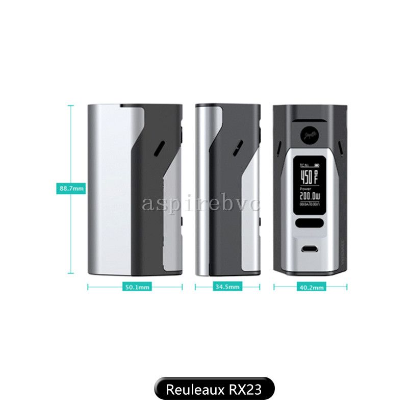 100% Original Wismec Reuleaux RX2/3 Box Mod 200w RX 23 TC Vape Mods Fit