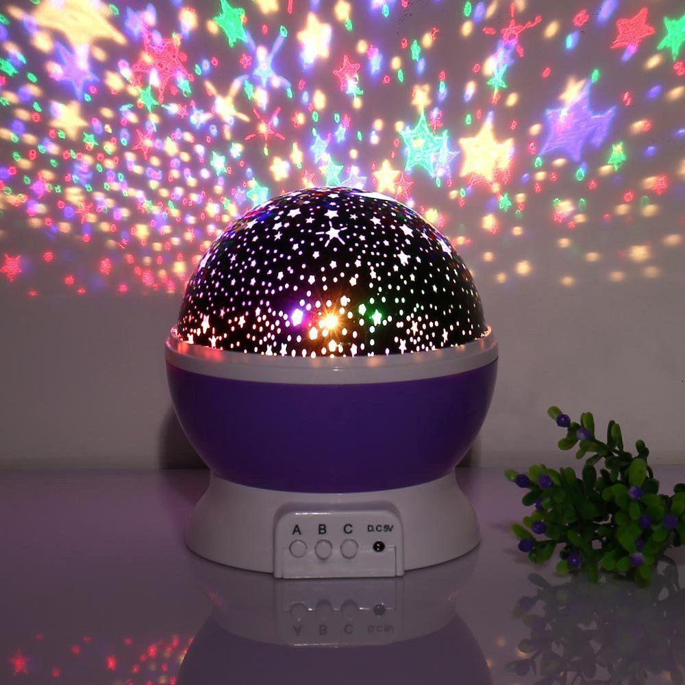 2018 Baby Night Light Star Projector 360 Degree Rotation 3 