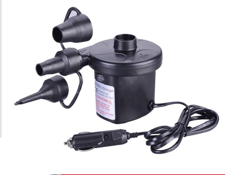 2021 Black Electric Air Pump Inflator Camping Bed Mattress Pool 12V Car