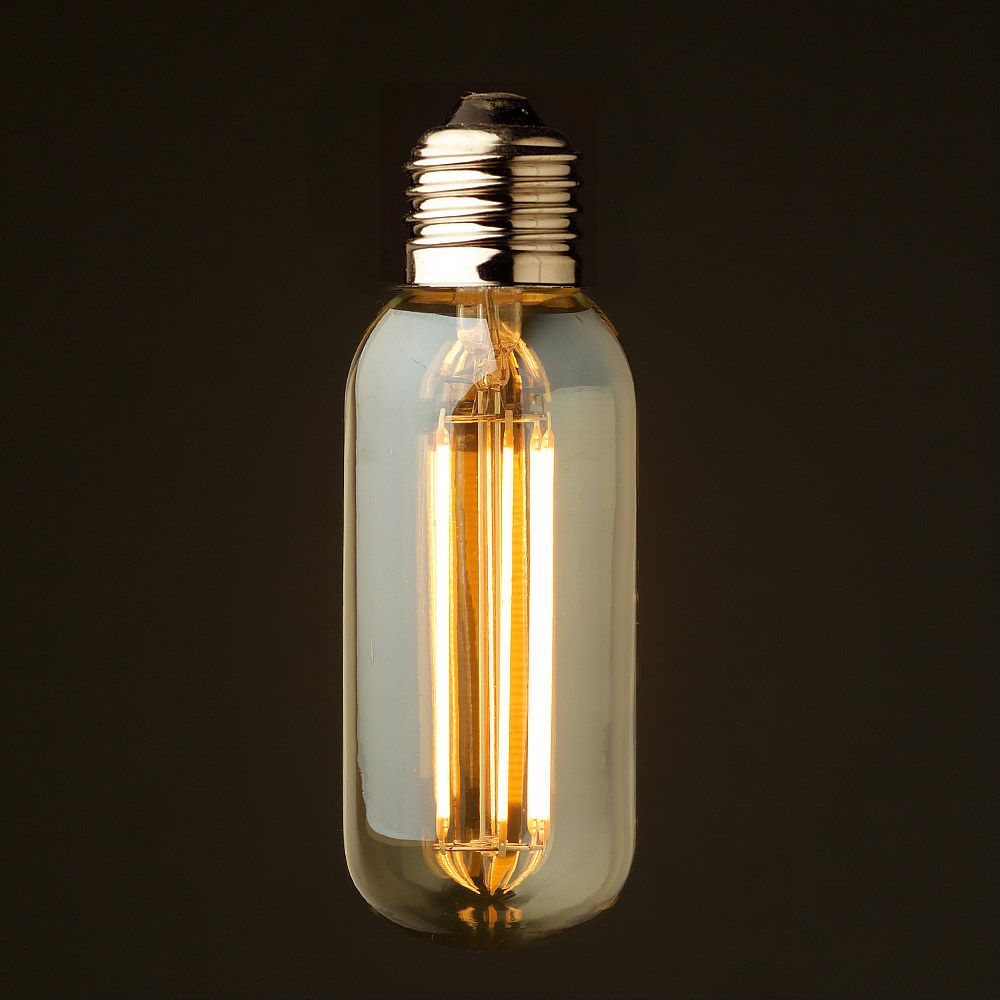 Vintage Led Long Filament Light Bulb 6w 2200k Gold Tint Edison T45 Vintage Led Long Filament Light Bulb 6w 2200k Gold Tint Edison T45 Tubular Style Decorative Lighting Dimmable Bulbs Chandelier From