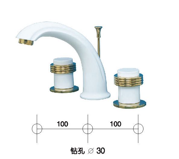 Online Cheap Gold And White Clour 8 Inch Widespread Bathroom ... Online Cheap Gold And White Clour 8 Inch Widespread Bathroom ...