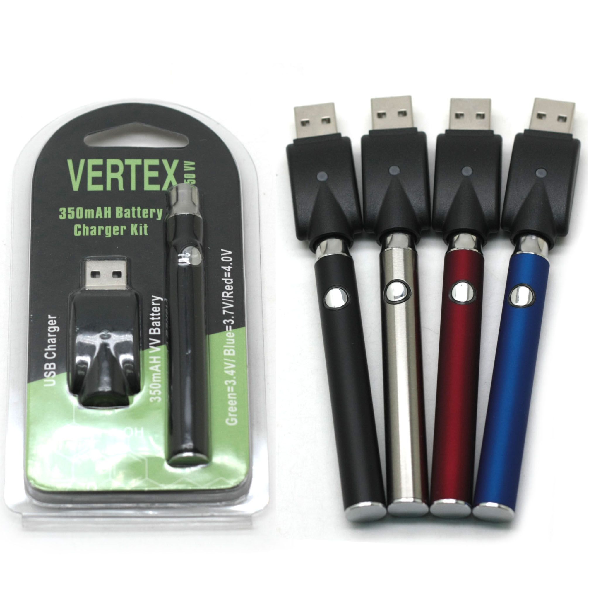 Vertex Lo Vv Battery Charger Kit 350mah Co2 Oil Preheat ...