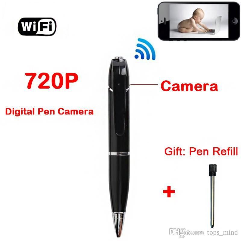 720p HD Wireless Wifi Ip Hidden Spy Pen Video Camera For Android And