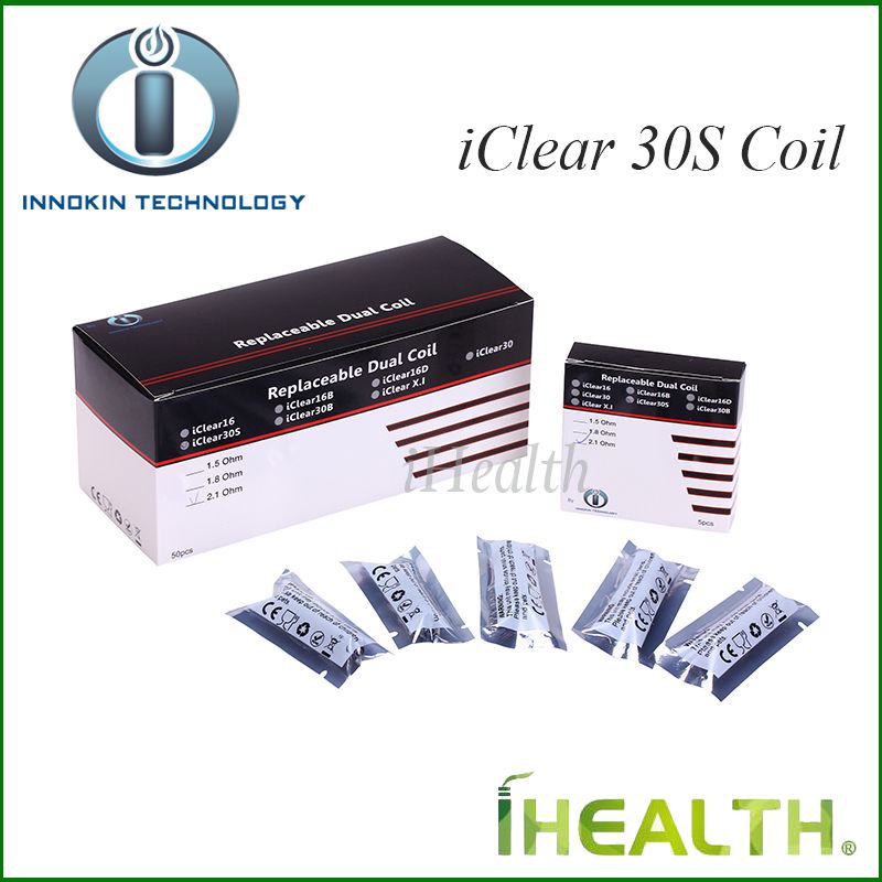 Innokin iClear 30S Coil Replacement Dual Coil Head for iClear 30S Clearomizer 100% Original 1.5ohm 1.8ohm 2.1ohm