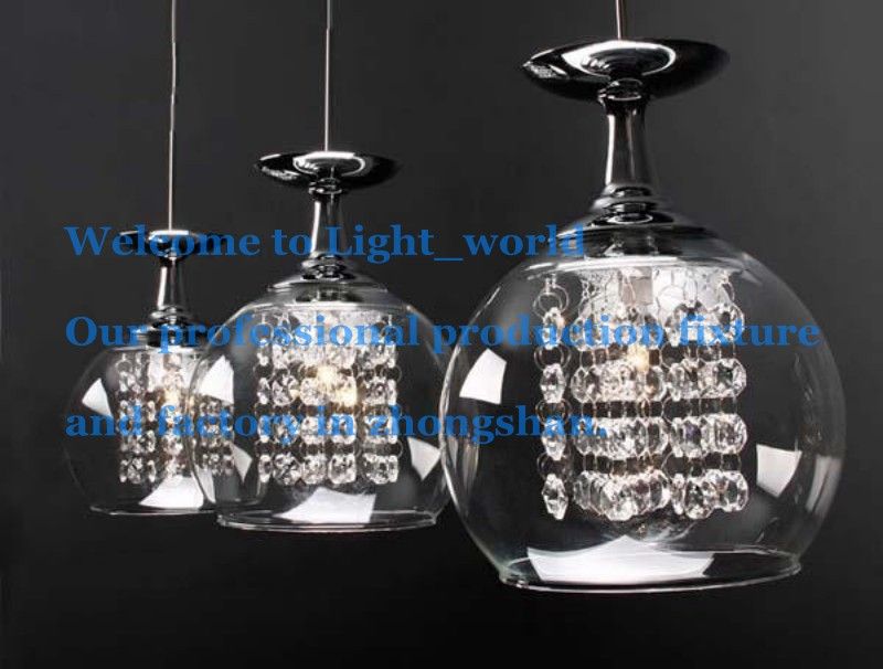 Modern K9 Crystal Ceiling Light Wineglass Wine Glass Pendant Lamp Modern K9 Crystal Ceiling Light Wineglass Wine Glass Pendant Lamp Three Style Rectangle Chandelier 1147 Antler Chandeliers From