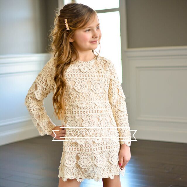 robe crochet fille