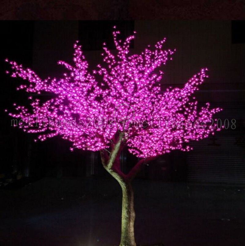 2017 NEW LED Cherry Blossom Tree Light Светодиодные лампы 2м Высота 110 220VAC Семь цветов для варианта непромокаемые Открытый MYY Использование