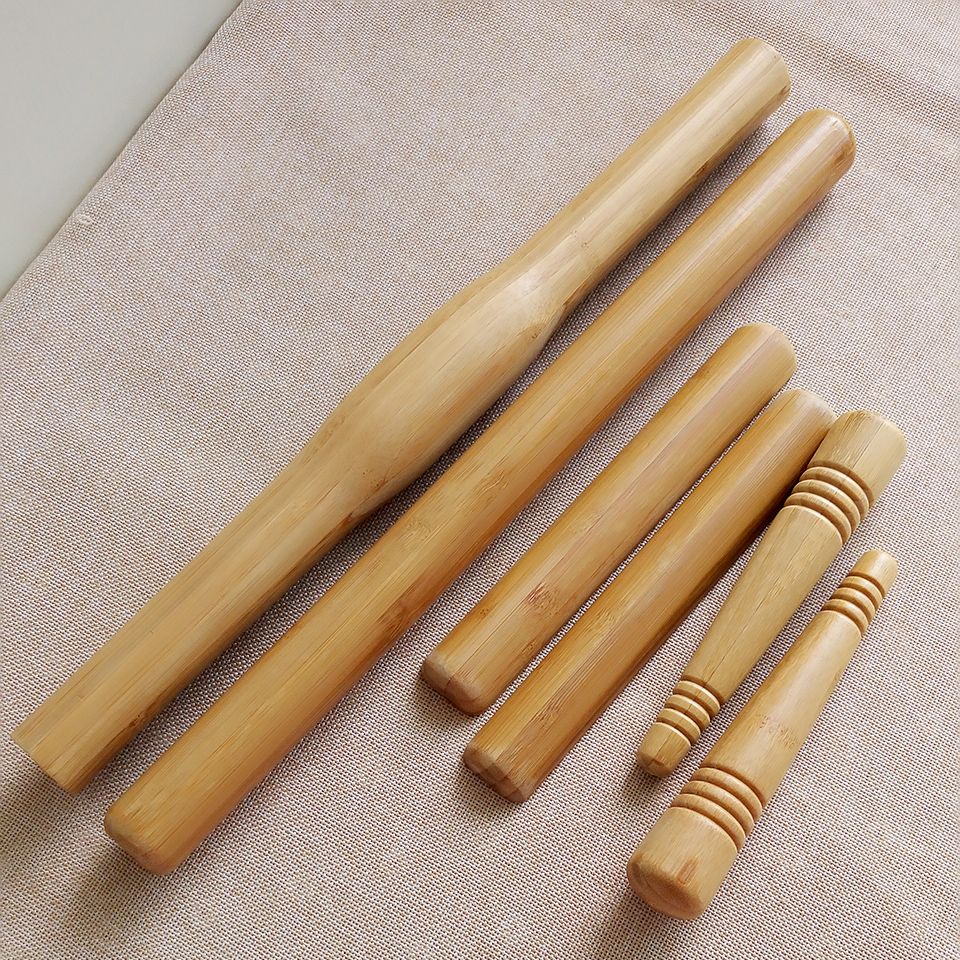 Eco Friendly Bamboo Massage Poles Sticks Water Proof Massager Massage