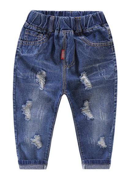Fashion Look Ripped Jeans Baby Boy Denim Pants Blue Color Great Quality ...