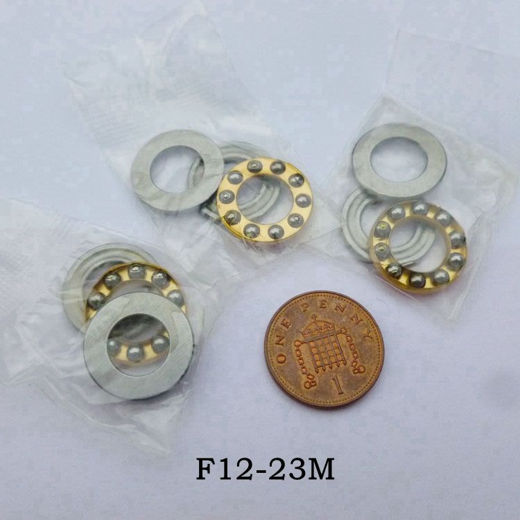 2pcs Axial Ball Thrust Bearing F12-23M 12x23x7.5mm 3-Parts Mini Plane Bearing