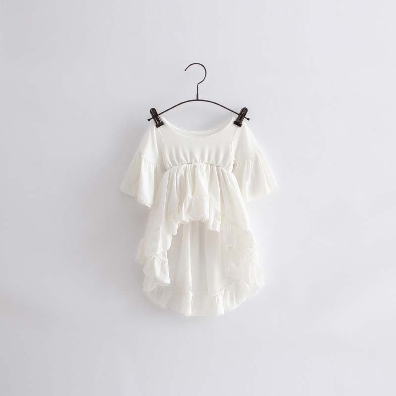 girls white dress top