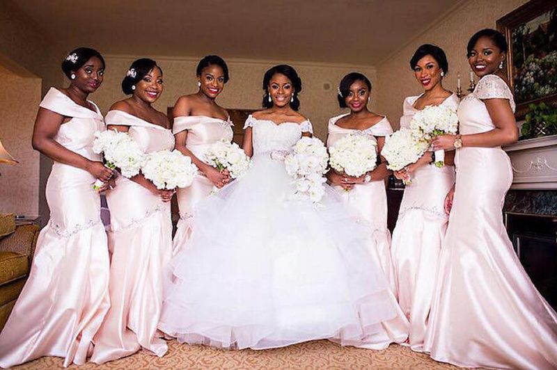 2019 2019 African Nigerian Women Bridesmaid  Dresses  Cheap  