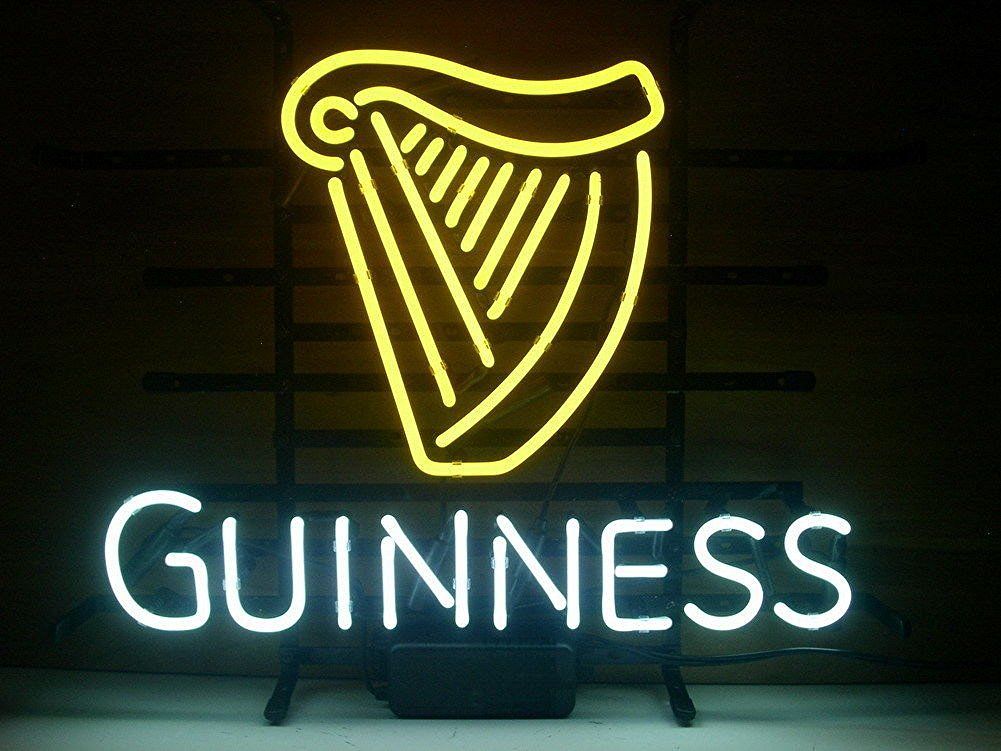 2019 Marque New Guinness Beer Bar Neon Sign Real Glass Neon