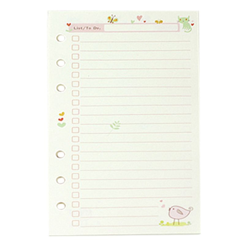 Wholesale- A5 Lovely vibrant diary refills spiral laptop computer substitute coloration main unfastened leaf stationery present university planner ring binder paper photo relating to Cute Planner Refills titled Wholesale- A5 Lovable colourful diary refills spiral laptop computer substitute shade main unfastened leaf stationery present higher education planner ring binder paper