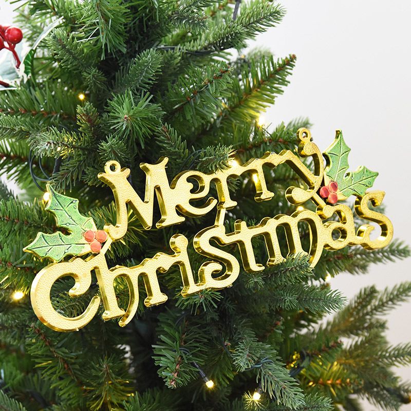 merry christmas words ornaments festival party christmas tree